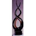 Art Glass Sculpture - 14.75" Figure 8